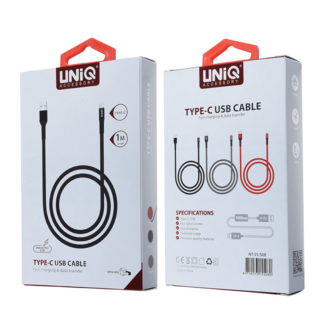 USB Type-C Kabel nylon - Rood 