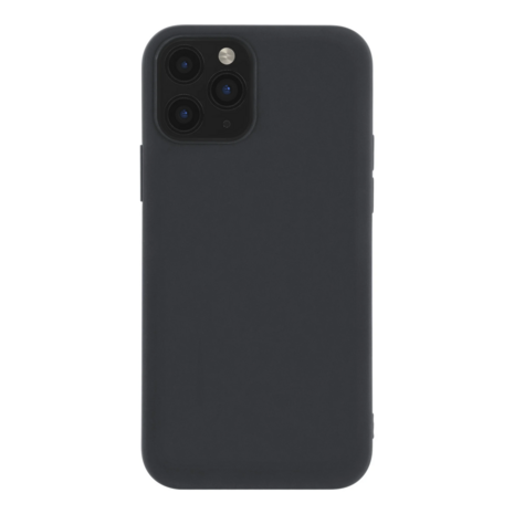 Bescherm je compacte krachtpatser met dit zwarte premium backcover hoesje voor de iPhone 13 Mini. Het slanke ontwerp benadrukt 